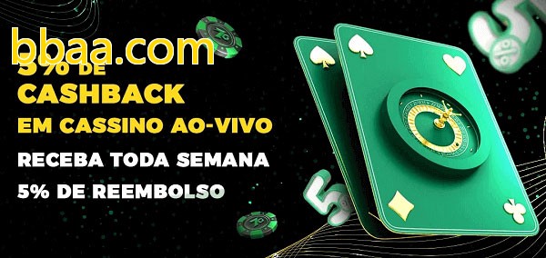 Promoções do cassino ao Vivo bbaa.com